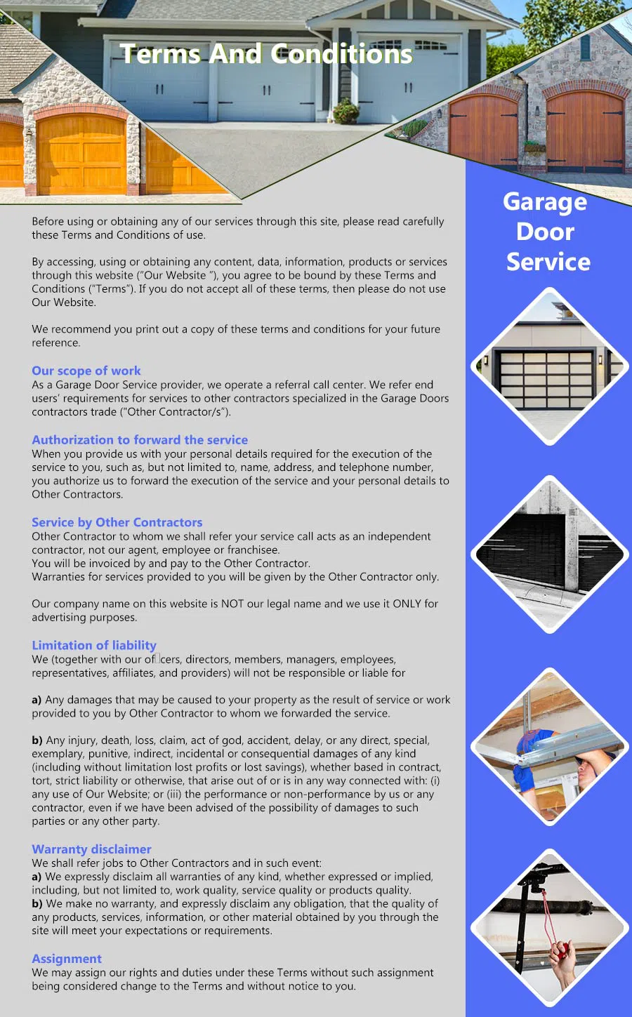 Highland Metro Garage Door Repair Service Highland, MD 301-349-6079