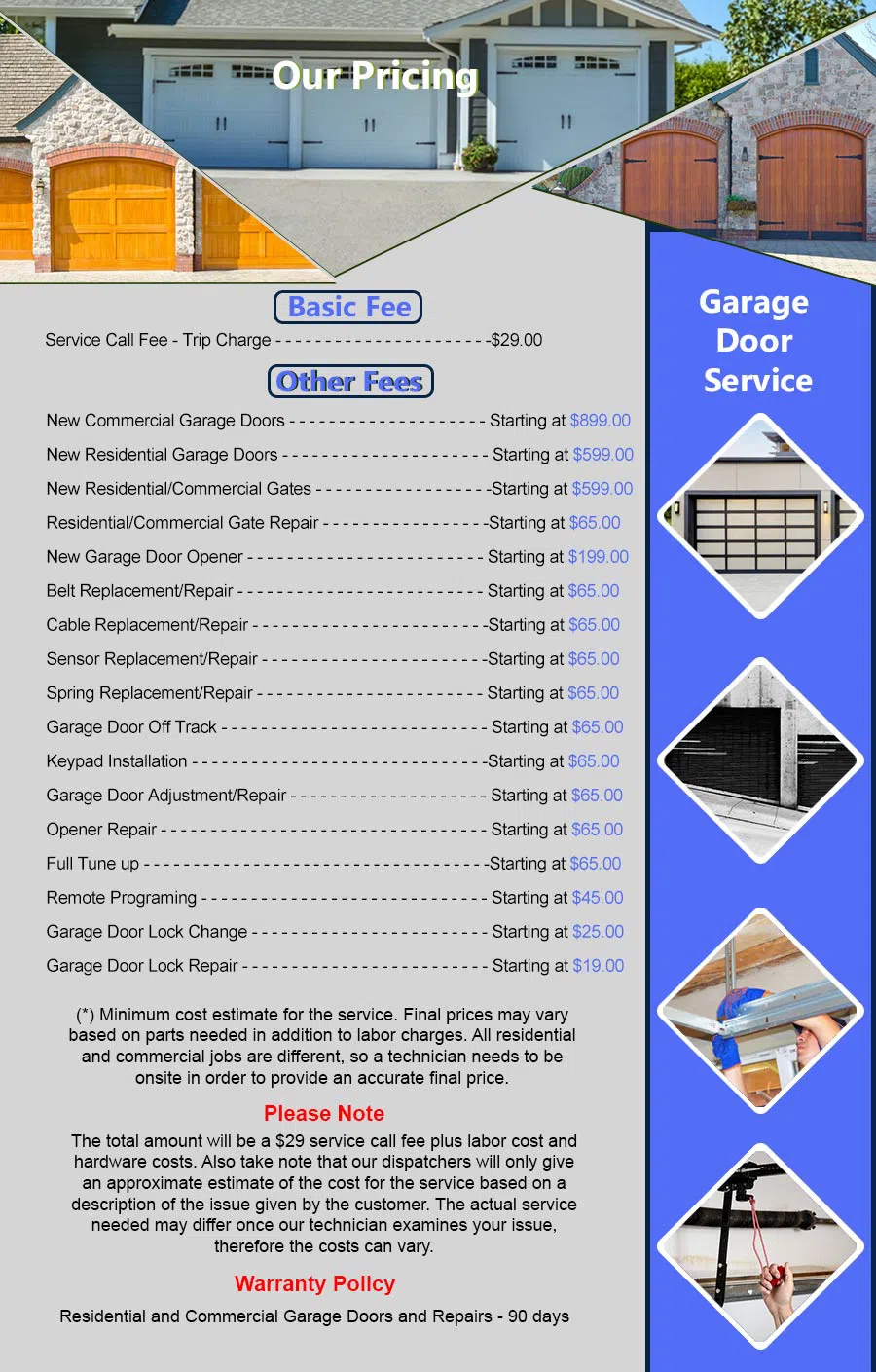 Highland Metro Garage Door Repair Service Highland, MD 301-349-6079